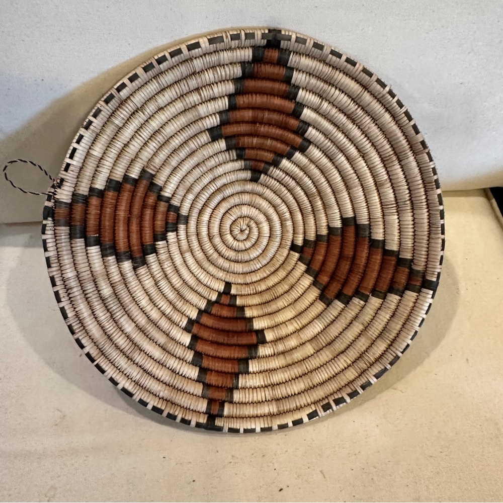 NWT Zambia, Africa Handmade Basket. Made by the Lozi people of Southern Africa